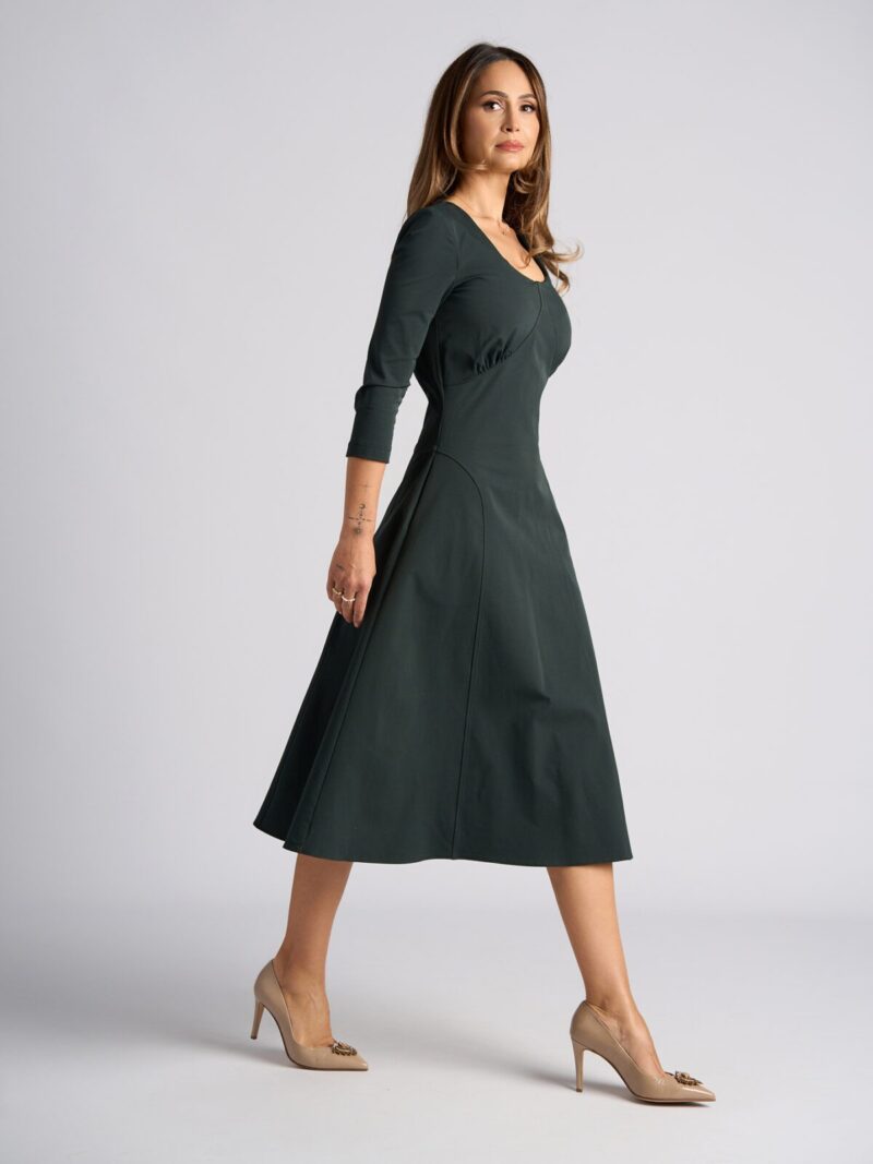 Rochie Office Luiza Verde - imagine 3