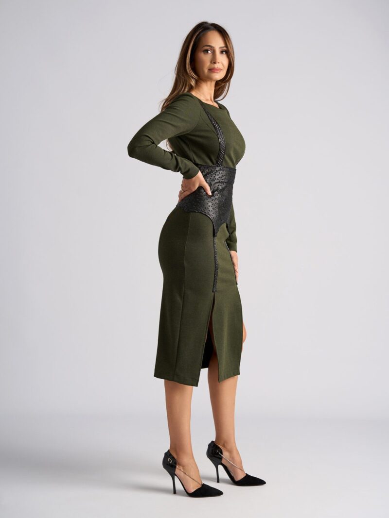 Rochie Alexia Verde - imagine 3