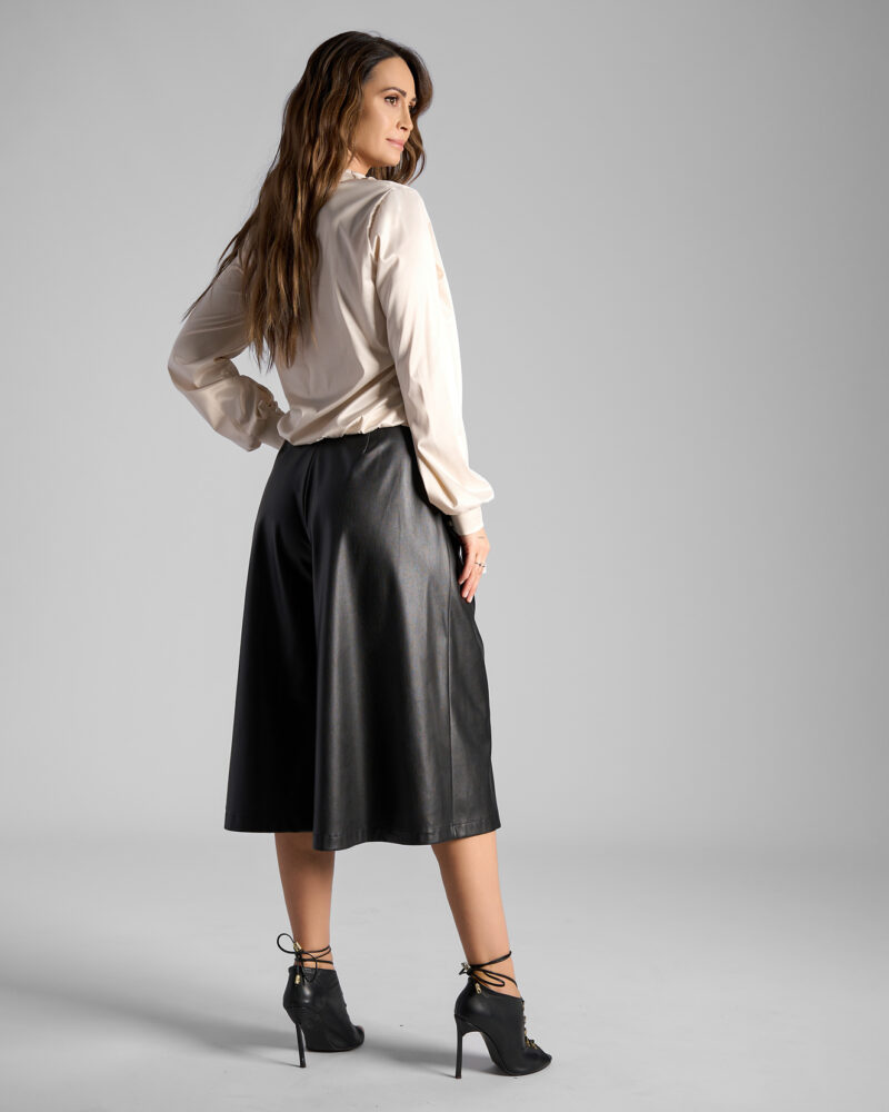 Bluza Petrecută Din Satin Cu Un Design Elegant Și Sofisticat Ivoire - imagine 2
