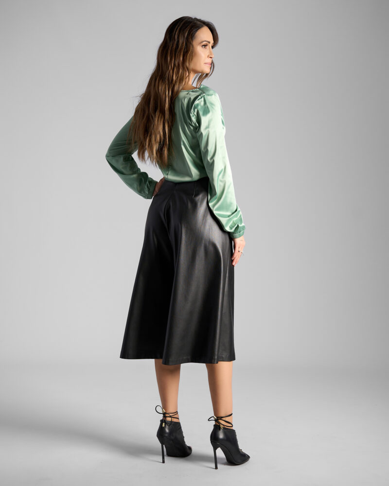 Bluza Cu Decolteu Căzut Mint - imagine 2