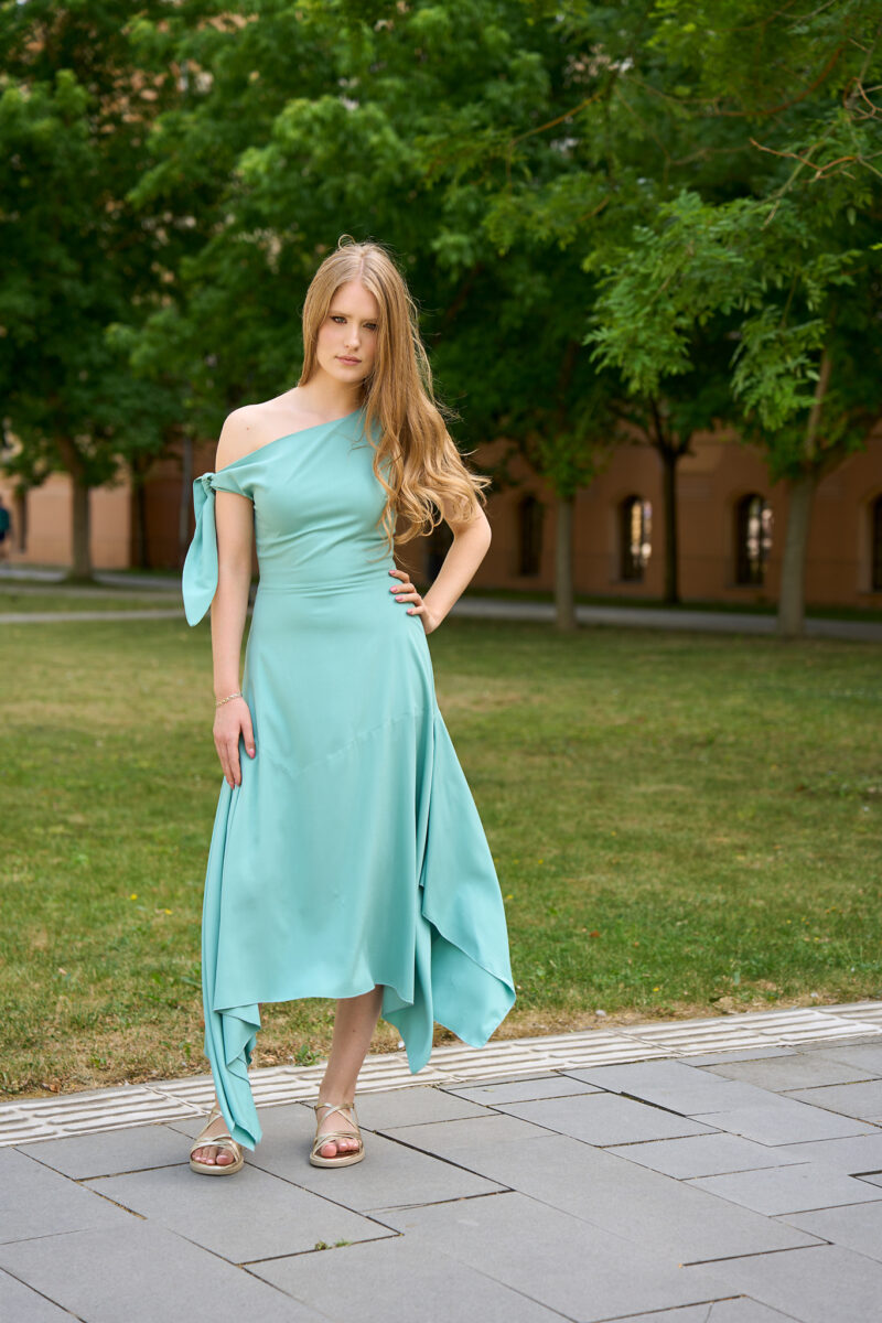 Rochie midi asimetrică Aqua Sofia - imagine 4