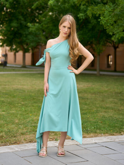 Rochie midi asimetrică Aqua Sofia