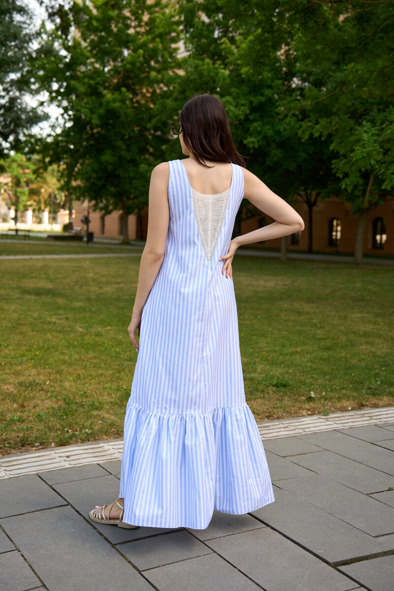 Rochie maxi cu imprimeu în dungi Reya - imagine 2